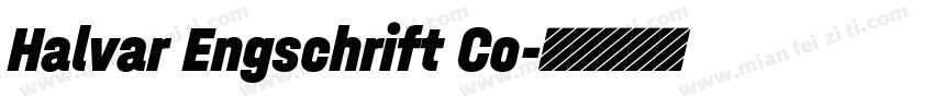 Halvar Engschrift Co字体转换